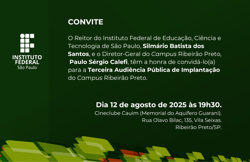 3ª Audiência Pública do Campus Ribeirão Preto